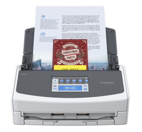 ScanSnap iX1600 Touch Screen Scanner for PC and Mac (White)