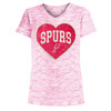 San Antonio Spurs Girls New Era Space Dye T-Shirt