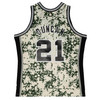 San Antonio Spurs Men's Mitchell and Ness #21 Tim Duncan Alternative Jersey - Camo