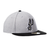 San Antonio Spurs Hats New Era Black Brim Primary 59FIFTY Fitted Cap - Black and Gray