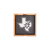 San Antonio Spurs Texas State Logo Black Ceramic Coaster Set