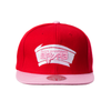 San Antonio Spurs Hats Mitchell and Ness Sweetheart Two Tone Snapback Cap - Red