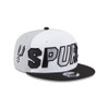 San Antonio Spurs Men's New Era Tri-Color 9FIFTY Cap - Black and White