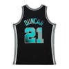 San Antonio Spurs Men's Mitchell and Ness Tim Duncan 1998 Big Face 7.0 Jersey - Black