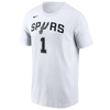 San Antonio Spurs Men's Nike Association Edition Victor Wembanyama Name and Number White T-Shirt