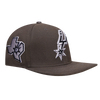 San Antonio Spurs Men's Pro Standard Wool Snapback Cap - Brown