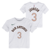 San Antonio Spurs Toddlers Nike 2023-2024 City Edition Keldon Johnson Name and Number T-Shirt - White