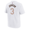 San Antonio Spurs Juvy Nike 2023-2024 City Edition Keldon Johnson Name and Number T-Shirt - White