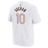 San Antonio Spurs Juvy Nike 2023-2024 City Edition Jeremy Sochan Name and Number T-Shirt - Black