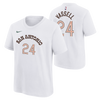 San Antonio Spurs Juvy Nike 2023-2024 City Edition Devin Vassell Name and Number T-Shirt - White