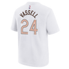 San Antonio Spurs Youth Nike 2023-2024 City Edition Devin Vassell Name and Number T-Shirt - White
