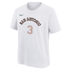 San Antonio Spurs Youth Nike 2023-2024 City Edition Keldon Johnson Name and Number T-Shirt - White