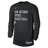 San Antonio Spurs Men's Nike Spurs Basketball Long Sleeve Shirt - Black