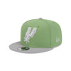 San Antonio Spurs Men's New Era 9Fifty Two-Tone Color Pack Snapback Cap - Green and Gray