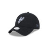 San Antonio Spurs Women's New Era 9Twenty Primary Logo Glitz Adjustable Cap - Black