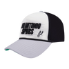 San Antonio Spurs Men's Pro Standard Two Tone Line Up Pitch Snapback - Black and Cream