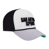 San Antonio Spurs Men's Pro Standard Two Tone Line Up Pitch Snapback - Black and Cream