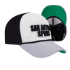 San Antonio Spurs Men's Pro Standard Two Tone Line Up Pitch Snapback - Black and Cream