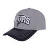 San Antonio Spurs Men's Pro Standard Stacked Stripe Pinch Front Snapback - Gray