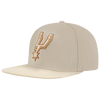San Antonio Spurs Men's Pro Standard Gramercy Two Tone Primary Adjustable Cap - Cream and Tan