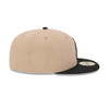 San Antonio Spurs Men's New Era 59Fifty Primary Fitted Cap - Cream and Black
