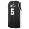 San Antonio Spurs Men's Nike Icon Edition Swingman Stephon Castle Jersey