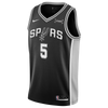 San Antonio Spurs Men's Nike Icon Edition Swingman Stephon Castle Jersey