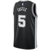 San Antonio Spurs Men's Nike Icon Edition Stephon Castle Swingman Jersey