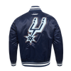 San Antonio Spurs Men's Pro Standard 2024-2025 City Edition Satin Bomber Jacket - Navy