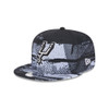 San Antonio Spurs Youth New Era 9FIFTY 2024-2025 Tip-Off Adjustable Cap - Black and Gray