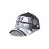 San Antonio Spurs Men's New Era 9Forty 2024-2025 Tip-Off A-Frame Adjustable Cap - Black and White