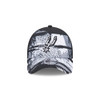 San Antonio Spurs Men's New Era 9Forty 2024-2025 Tip-Off A-Frame Adjustable Cap - Black and White