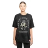 San Antonio Spurs Women's New Era Distressed Throwback T-Shirt - Black