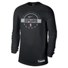 San Antonio Spurs Men's Nike Authentic Practice Long Sleeve T-Shirt - Black