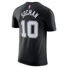 San Antonio Spurs Men's Nike 2025-2026 City Edition Jeremy Sochan #10 Name and Number T-Shirt