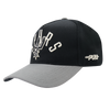 San Antonio Spurs Men's Pro Standard Modern Original Adjustable Cap - Black and Gray