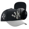 San Antonio Spurs Men's Pro Standard Modern Original Adjustable Cap - Black and Gray
