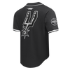 San Antonio Spurs Men's Pro Standard De'Aaron Fox #4 Baseball Jersey - Black