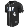 San Antonio Spurs Men's Pro Standard De'Aaron Fox #4 Baseball Jersey - Black