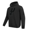 San Antonio Spurs Men's Pro Standard Primary Black Out Hoodie - Black