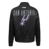 San Antonio Spurs Women's Pro Standard Satin City Lights Jacket - Black