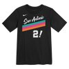 San Antonio Spurs Juvy Nike 2025-2026 City Edition Name and Number #2! Coyote T-Shirt - Black