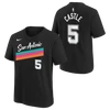 San Antonio Spurs Youth Nike 2025-2026 City Edition Name and Number #5 Stephon Castle T-Shirt - Black