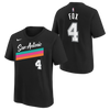 San Antonio Spurs Youth Nike 2025-2026 City Edition Name and Number #4 De'Aaron Fox T-Shirt - Black