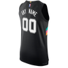 San Antonio Spurs Men's Nike 2025-2026 City Edition Personalized Custom Authentic Jersey - Black