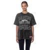 San Antonio Spurs Women's New Era Throwback Primary Oversized T-Shirt - Black