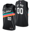 San Antonio Spurs Men's Nike 2025-2026 City Edition Custom Personalized Swingman Jersey - Black
