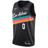 San Antonio Spurs Men's Nike 2025-2026 City Edition #0 Jordan McLaughlin Swingman Jersey - Black