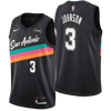 San Antonio Spurs Men's Nike 2025-2026 City Edition #3 Keldon Johnson Swingman Jersey - Black