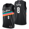 San Antonio Spurs Men's Nike 2025-2026 City Edition #8 Kelly Olynyk Swingman Jersey - Black